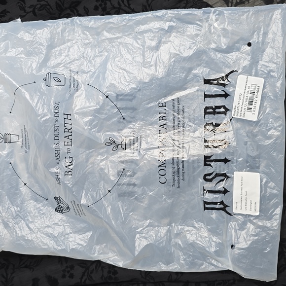 1499 NWT Disturbia Faustina Flocked Chiffon Mock Wrap Midaxi Skirt US 8 - Picture 7 of 8